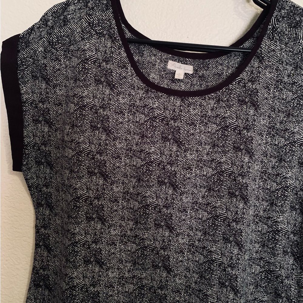 Womens Analí a femme   Black/ white tank top